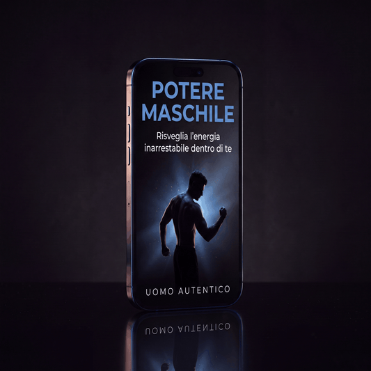 Copertina ebook Potere Maschile su iPhone, forza interiore ed energia maschile