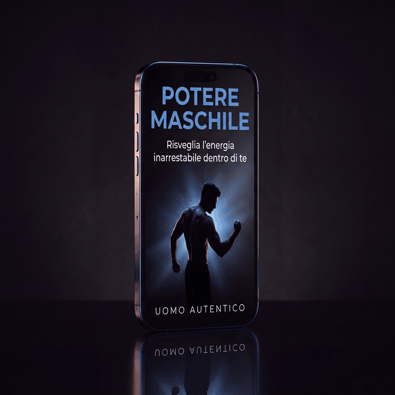 Copertina ebook Potere Maschile su iPhone, forza interiore ed energia maschile