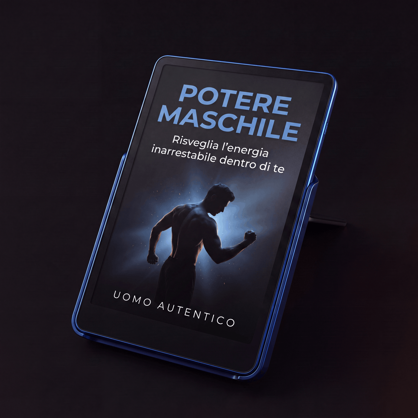 Anteprima ebook Potere Maschile su tablet, percorso di crescita personale per l'uomo